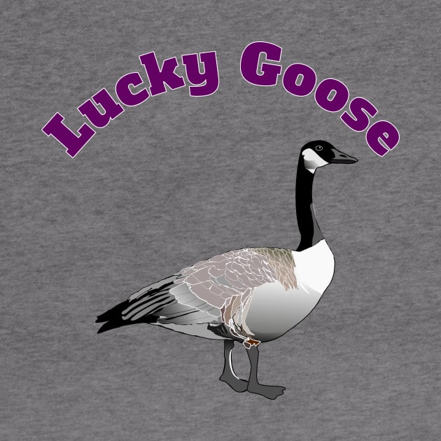 Lucky Goose Funny Geese Lovers Gift by klimentina